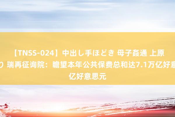 【TNSS-024】中出し手ほどき 母子姦通 上原さゆり 瑞再征询院：瞻望本年公共保费总和达7.1万亿好意思元