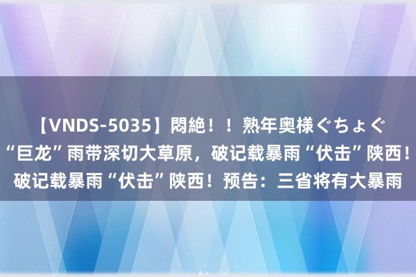 【VNDS-5035】悶絶！！熟年奥様ぐちょぐちょディルドオナニー “巨龙”雨带深切大草原，破记载暴雨“伏击”陕西！预告：三省将有大暴雨