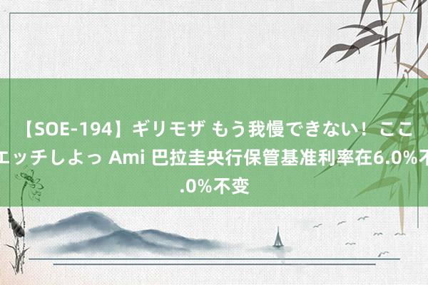 【SOE-194】ギリモザ もう我慢できない！ここでエッチしよっ Ami 巴拉圭央行保管基准利率在6.0%不变