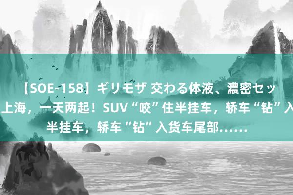 【SOE-158】ギリモザ 交わる体液、濃密セックス Ami 事发上海，一天两起！SUV“咬”住半挂车，轿车“钻”入货车尾部……